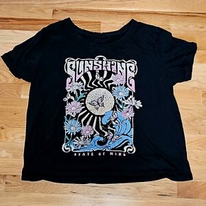 Black Graphic Tee Size 2X